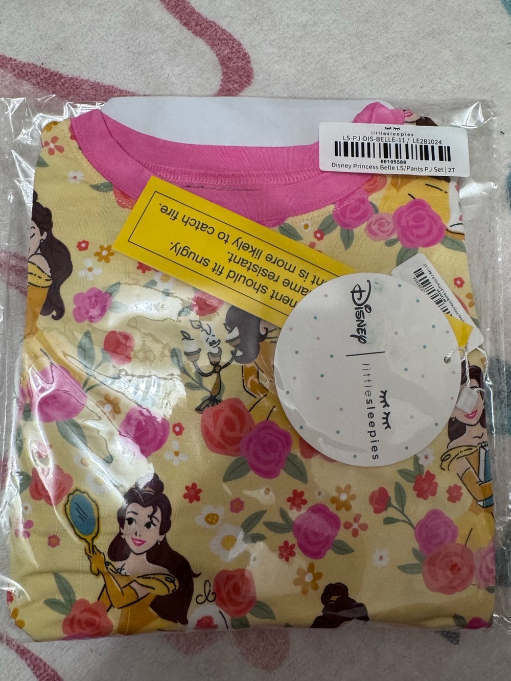 Little Sleepies Yellow Belle Bamboo PJ set